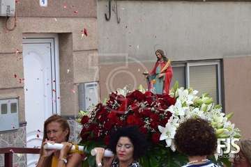 Procesión de Santa Agueda y la Virgen de Lourdes en Telde (Foto Francisco Javier Santana)
